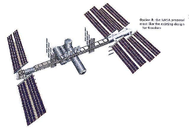 Rejected space station design (option B)