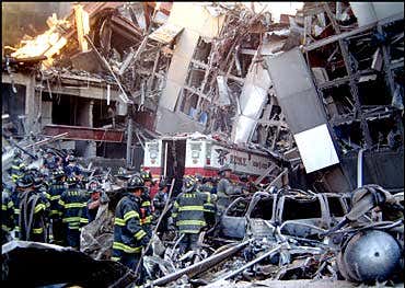 Survivors pulled from New York's rubble