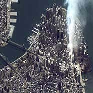 Terrorist damage visible even from space