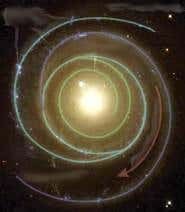 When highlighted, the inner and outer arms can be seen to swirl in different directions (Photo: Ron Buta, Gene Byrd, Tarsh Freeman)