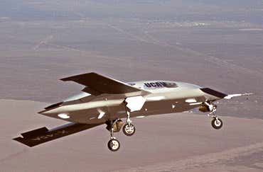 Unmanned fighter plane performs first flight