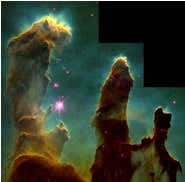 The orignal image of the Pillars was captured in 1995 (Photo: J Hester and P Scowen, AZ State University)