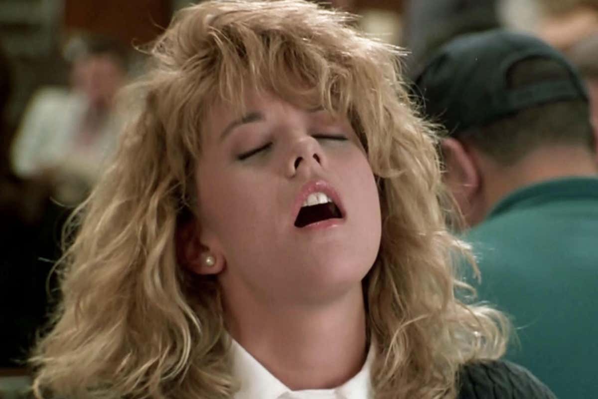 Meg Ryan in the famous scene from when Harry Met Sally