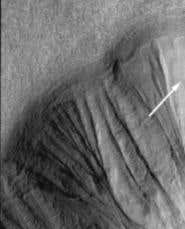 Melting snow may have carved Martian gullies