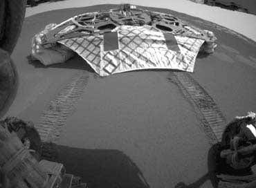 Mars rover on track of watery mineral