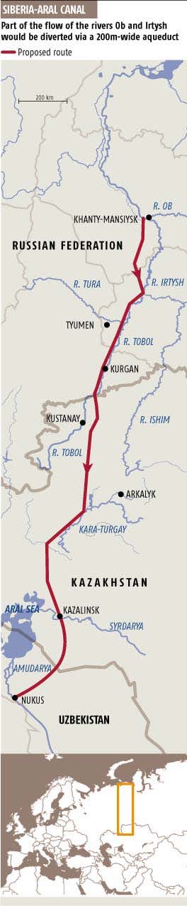 Russia reviving massive river diversion plan