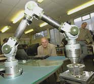 Disembodied robotic arm clambers round home