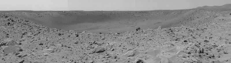 Mars rover finds crater a little depressing