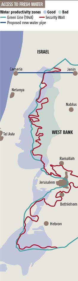 Israel lays claim to Palestine's water