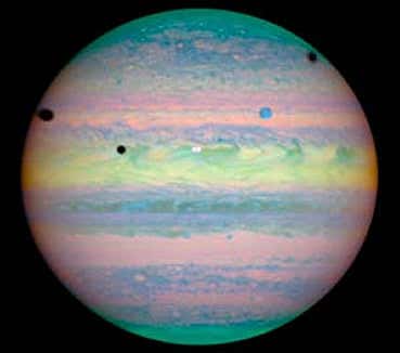 Hubble spots triple eclipse on Jupiter