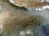 Clouds of pollution pictured from space