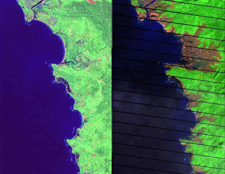 Satellite imagery helping tsunami relief effort