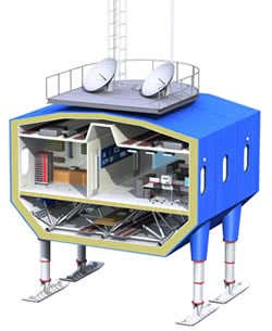 New Antarctic base will ski to safety