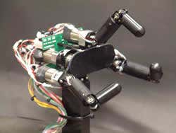 Robot catcher grabs high speed projectiles