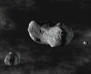 Solar system's first triple asteroid system found