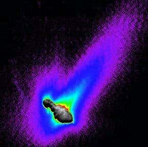 Comet tails of the unexpected