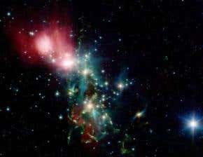 Star nursery may be growing planets too