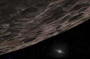 Second moon spotted circling cigar-shaped world