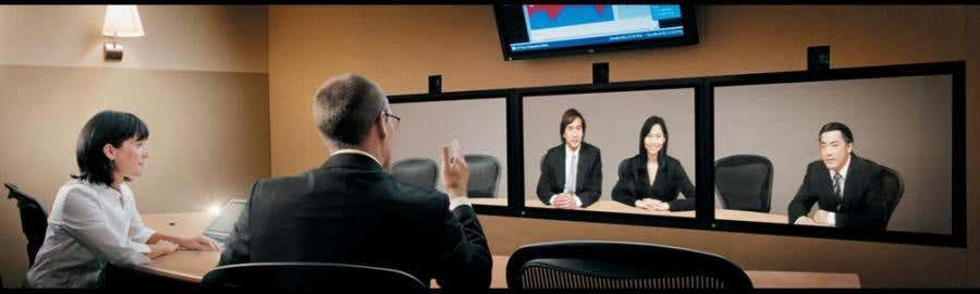 Videoconference system creates boardroom illusion