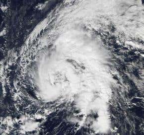 Tropical storm Zeta stretches record