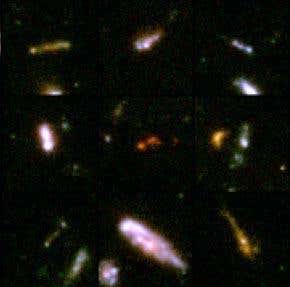Hubble sees 'tadpoles' swimming in the distance