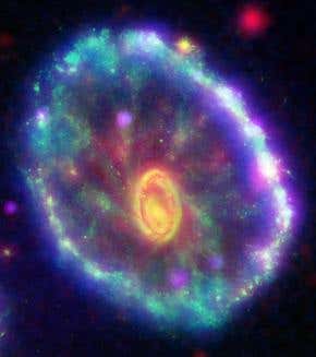 Space telescopes capture a cosmic jellyfish