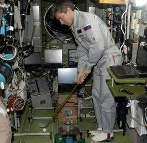 Astronauts plan the biggest golf drive in history