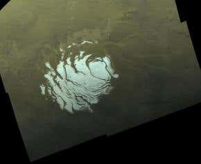 Big new reservoir of water ice suspected under Mars