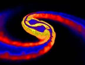 Neutron star collisions create huge magnetic spikes