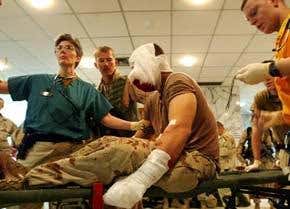 Saved by 'sand' poured into the wounds