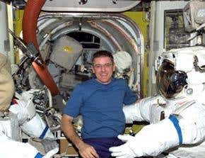 Faulty alarm awakens camping' space station crew