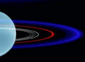 Blue ring of Uranus linked to sparkling ice