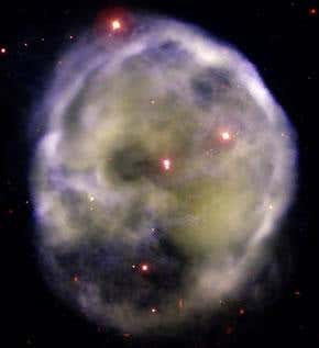 Ghostly visage haunts the Milky Way