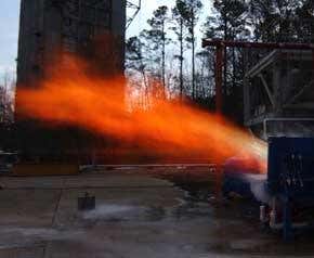 Record test firing for futuristic rocket engine