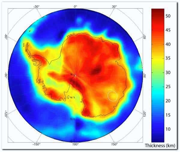 Giant crater may lie under Antarctic ice