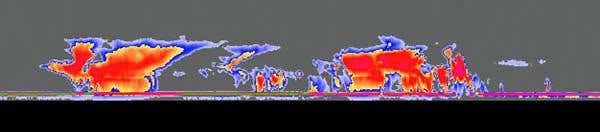 Tall thunderstorm clouds over east Africa 