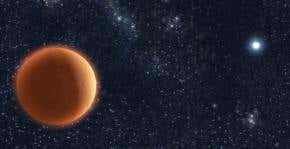 Red giant swallows brown dwarf, but doesn't digest it
