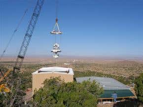 Twin-mirror laser-weapon relay hits the spot