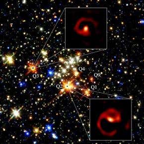 Dusty spirals spun by incognito stars