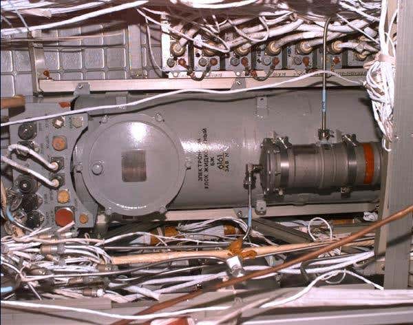 The Russian Elektron oxygen generator may have leaked potassium hydroxide on Monday.