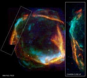 Oldest recorded supernova dated using X-rays