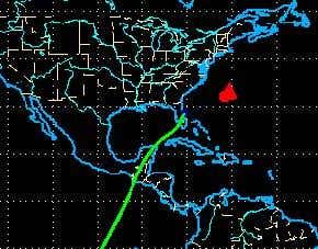 Atlantis fires engines for the journey home