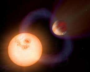 Hubble spots planets whose years hurtle by