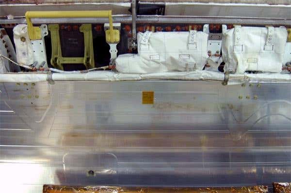 The impact occured while the payload doors were open