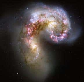 Colliding galaxies reveal ephemeral stars