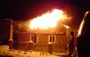 Arson evidence – shot down in flames