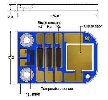 Piezoelectric crystals and screen printed circuitry sense pressure, temperature and vibrations 