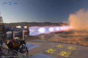 Private space firm tests futuristic rocket engine