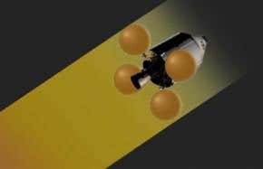 Ride the ion train from the Moon to Earth