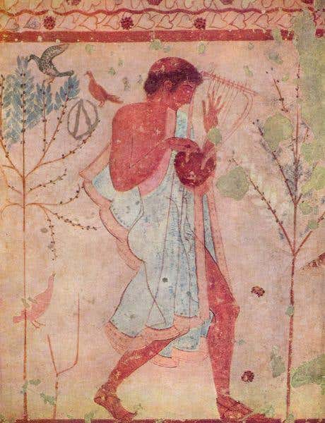 Etruscan fresco, found in Orvieto, Italy